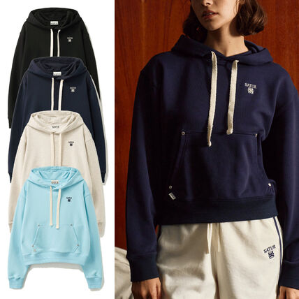 ネイビー（紺）系 S SATUR(セター) パーカー・フーディ(レディース