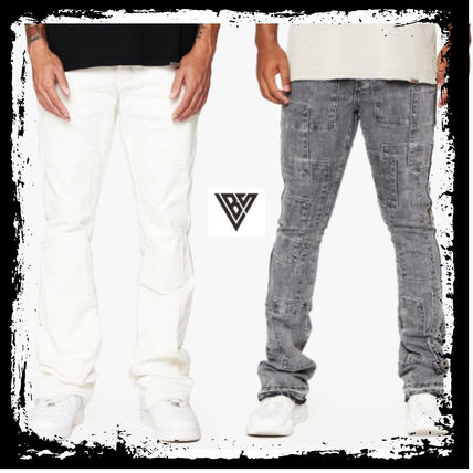 ホワイト（白）系 VALABASAS(ヴァラバサス) デニム・ジーパン(メンズ