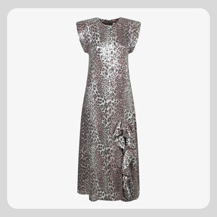 レオパード（ヒョウ柄） Ganni(ガニー) ワンピース・オールインワン