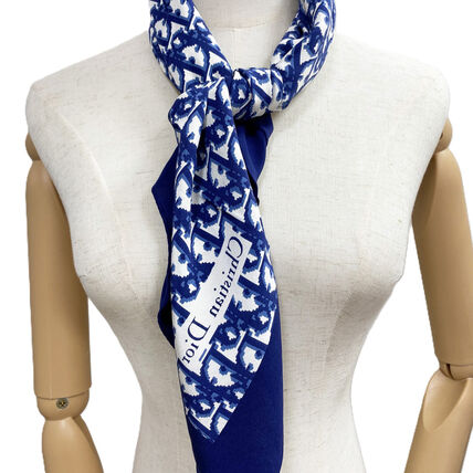 ブルー（青）系 Dior(ディオール) スカーフ(レディース) - ブランド