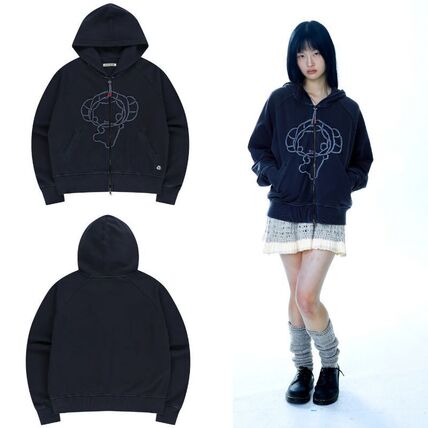 ブルー（青）系 韓国 COYSEIO(コイセイオ) パーカー・フーディ