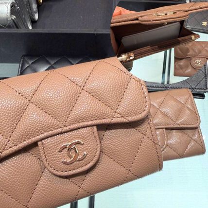 ベージュ系 CHANEL(シャネル) カードケース・名刺入れ(レディース