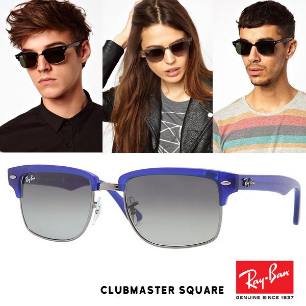在庫あり☆RB4190 600471 52mm CLUBMASTER SQUARE Rayban (Ray Ban