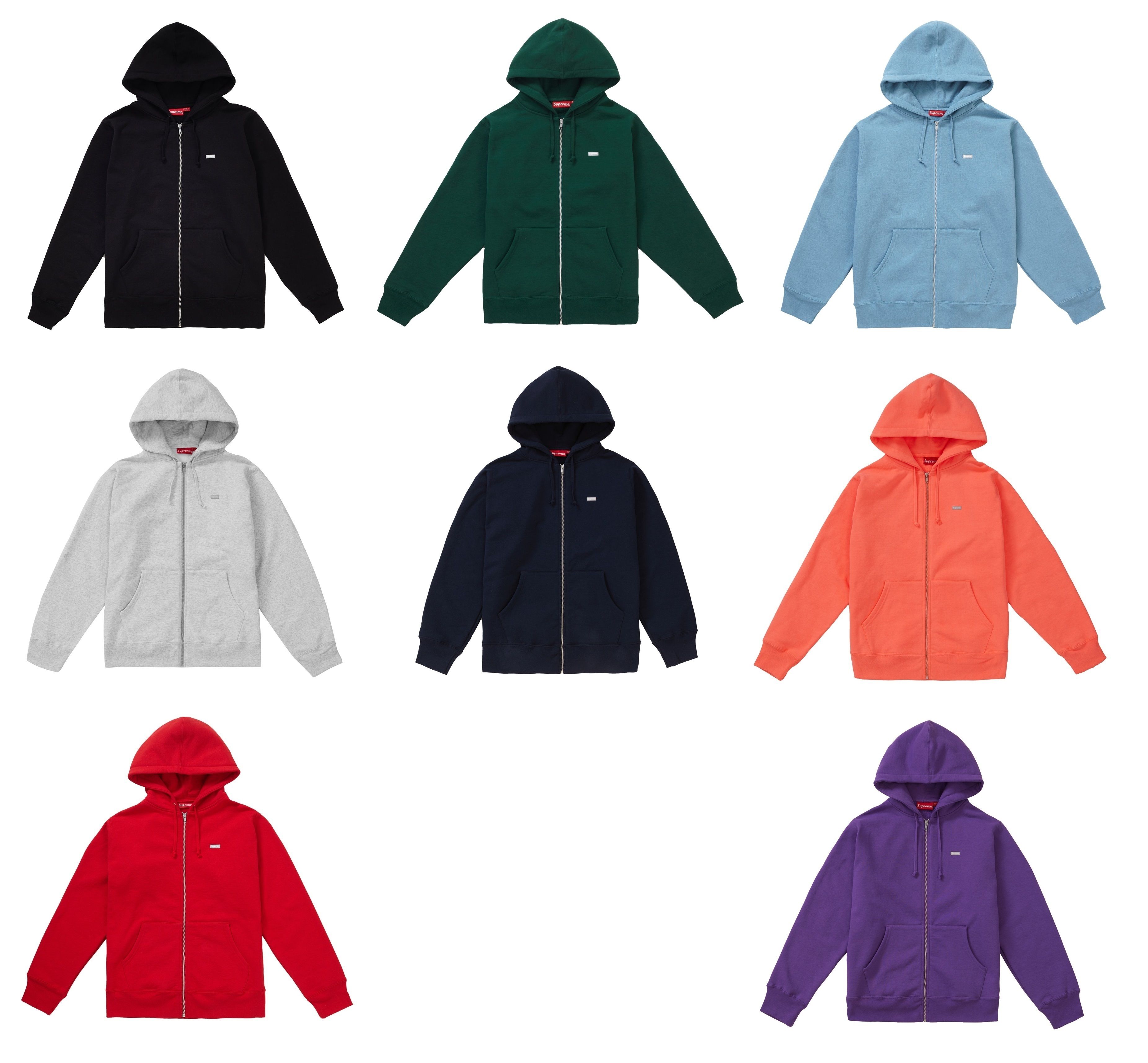 SUPREME☆スモールボックスロゴジップアップパーカー☆Small box