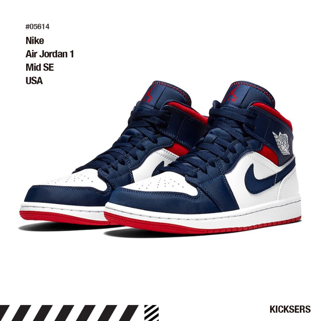 人気話題！Nike Air Jordan 1 Mid SE USA (Nike/スニーカー) 852542