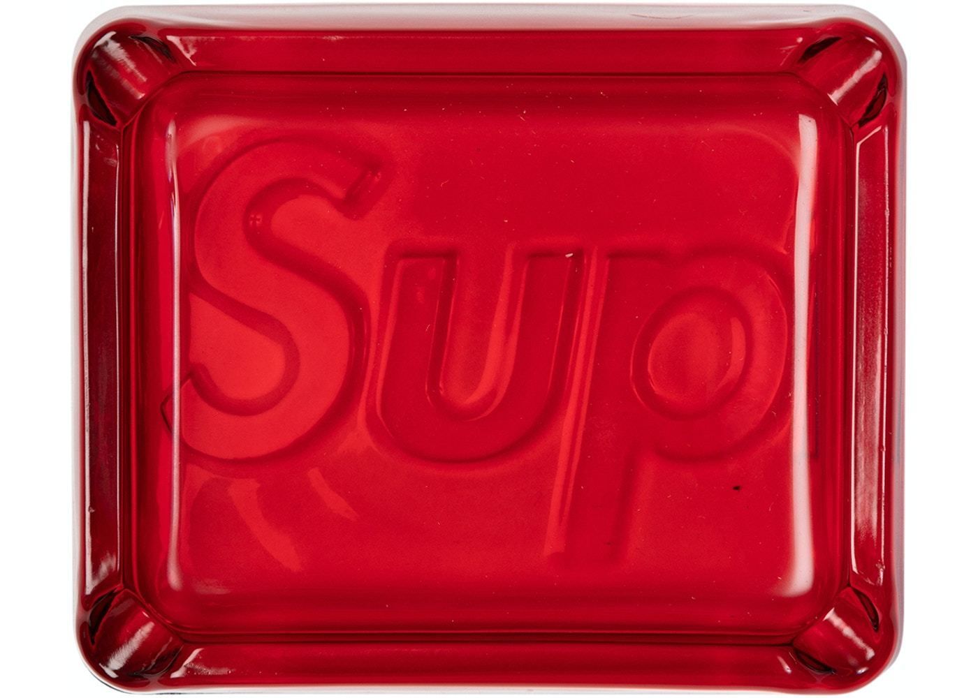 Supreme Debossed Glass Ashtray Red シュプリーム 灰皿 赤 (Supreme