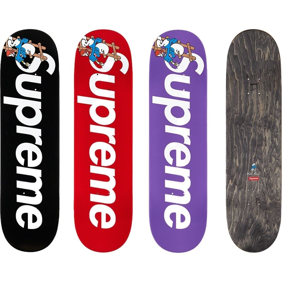 FW20 Supreme Smurfs Skateboard - スマーフ スケボー デッキ (Supreme