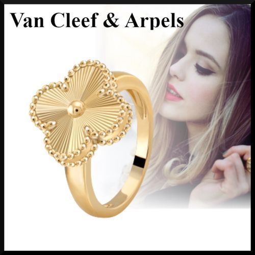 Van Cleef&Arpels】ピュア アルハンブラ お花 ゴールド リング (Van