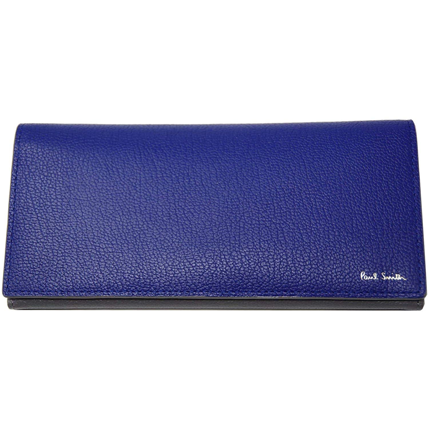 Paul Smith 長財布 ブルー/グレー 本革 レザー メンズ C81430 (Paul
