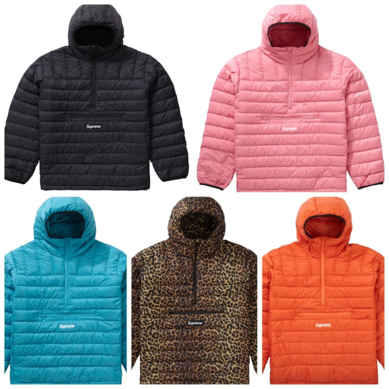 シュプリーム☆マイクロダウンジップフード付プルオーバー (Supreme