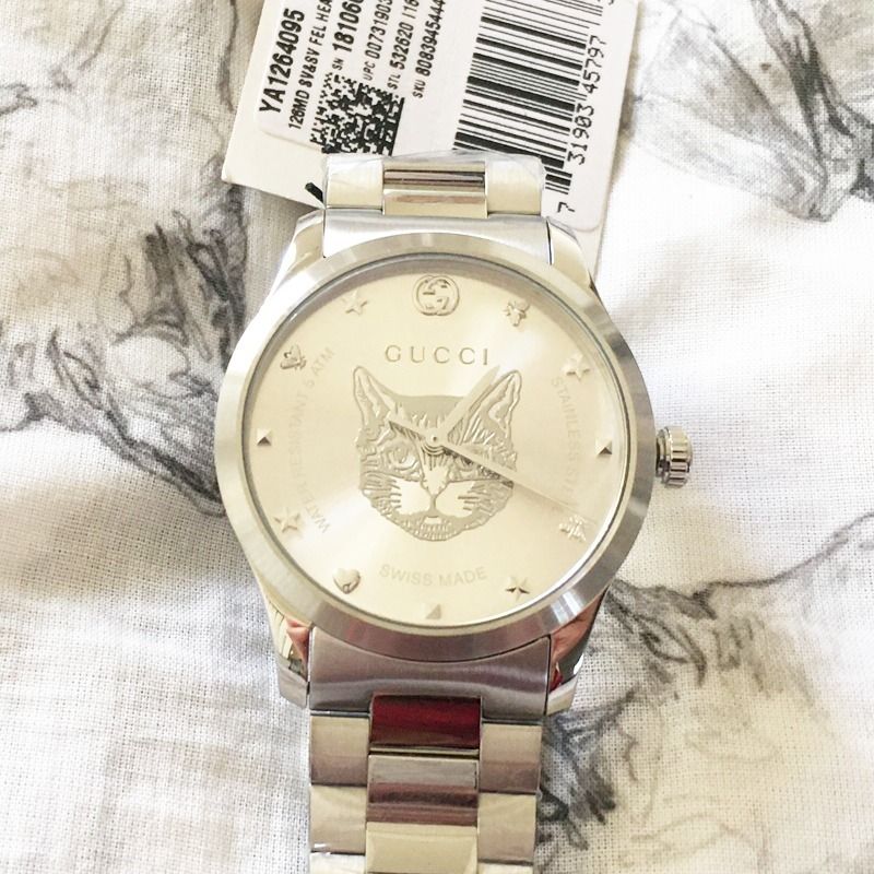 ☆ GUCCI ☆ ユニセックス Mystic 猫ちゃん G-タイムレス 38mm (GUCCI