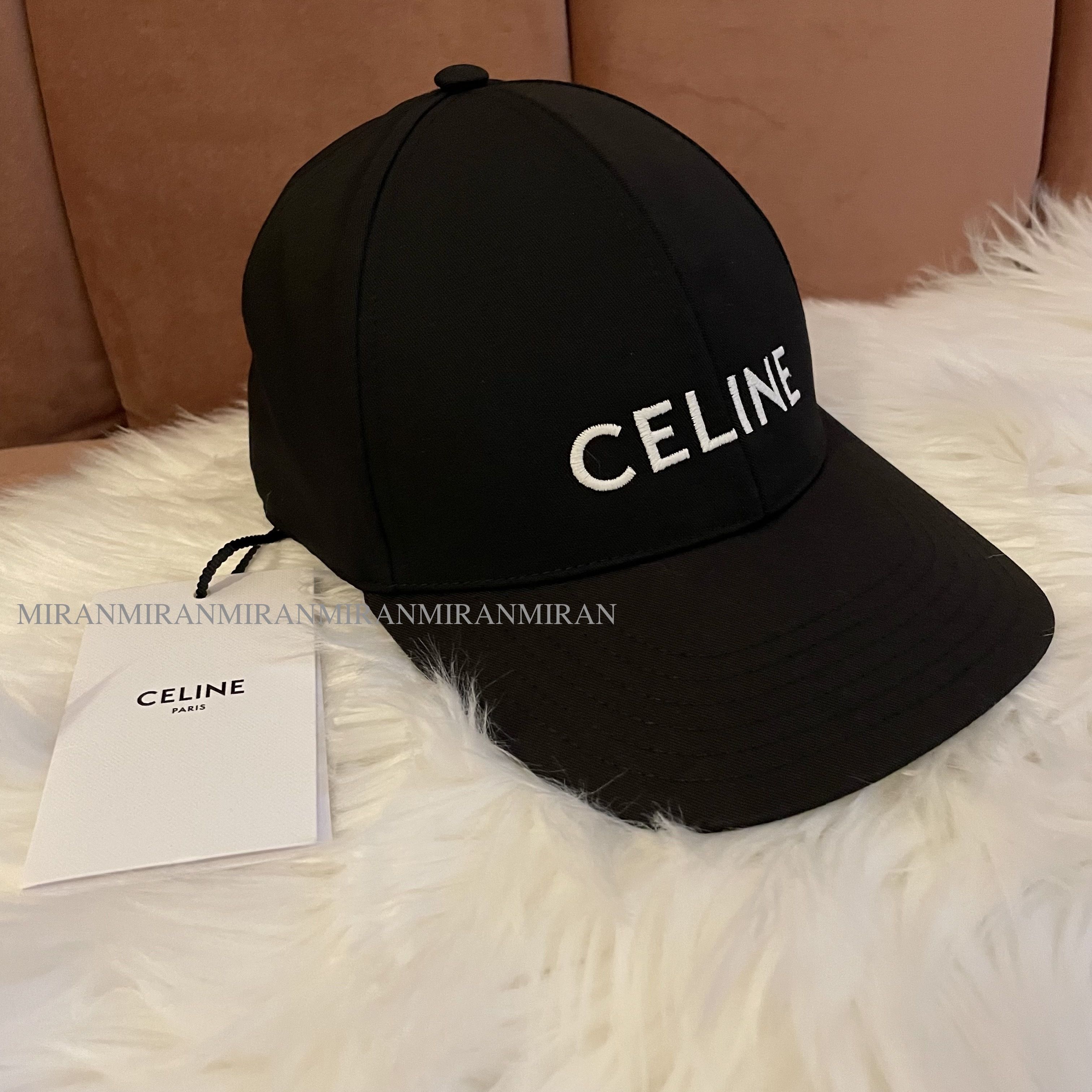 追跡付き発送【CELINE】ベースボールキャップ / コットンドリル