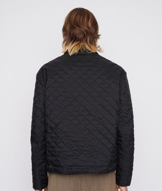 OUR LEGACY REVERSIBLE VARSITY JACKET BLACK MILLED MOLESKIN (OUR