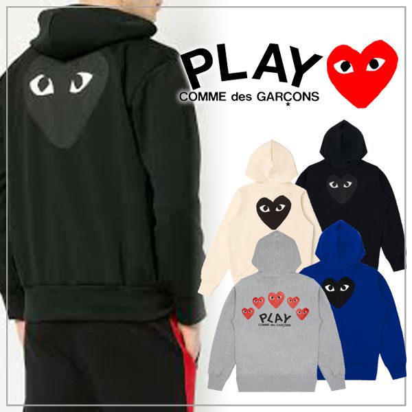 COMME des GARCONS】メンズ ビッグロゴ スウェットパーカー (COMME des