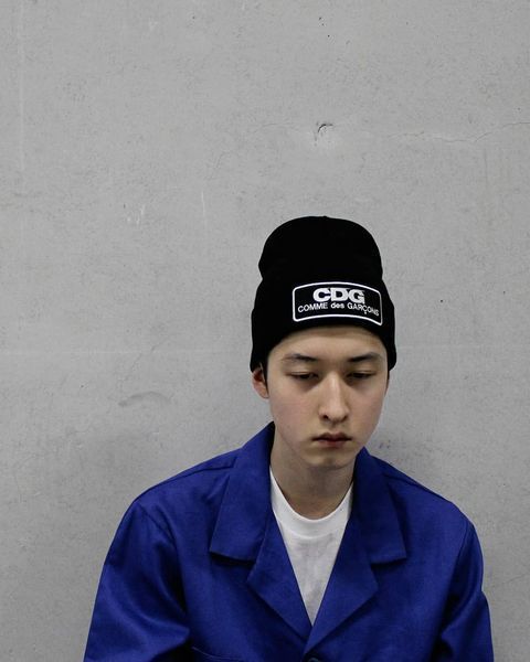 COMME des GARCONS】CDG LOGO PATCH BEANIE (COMME des GARCONS/ニット