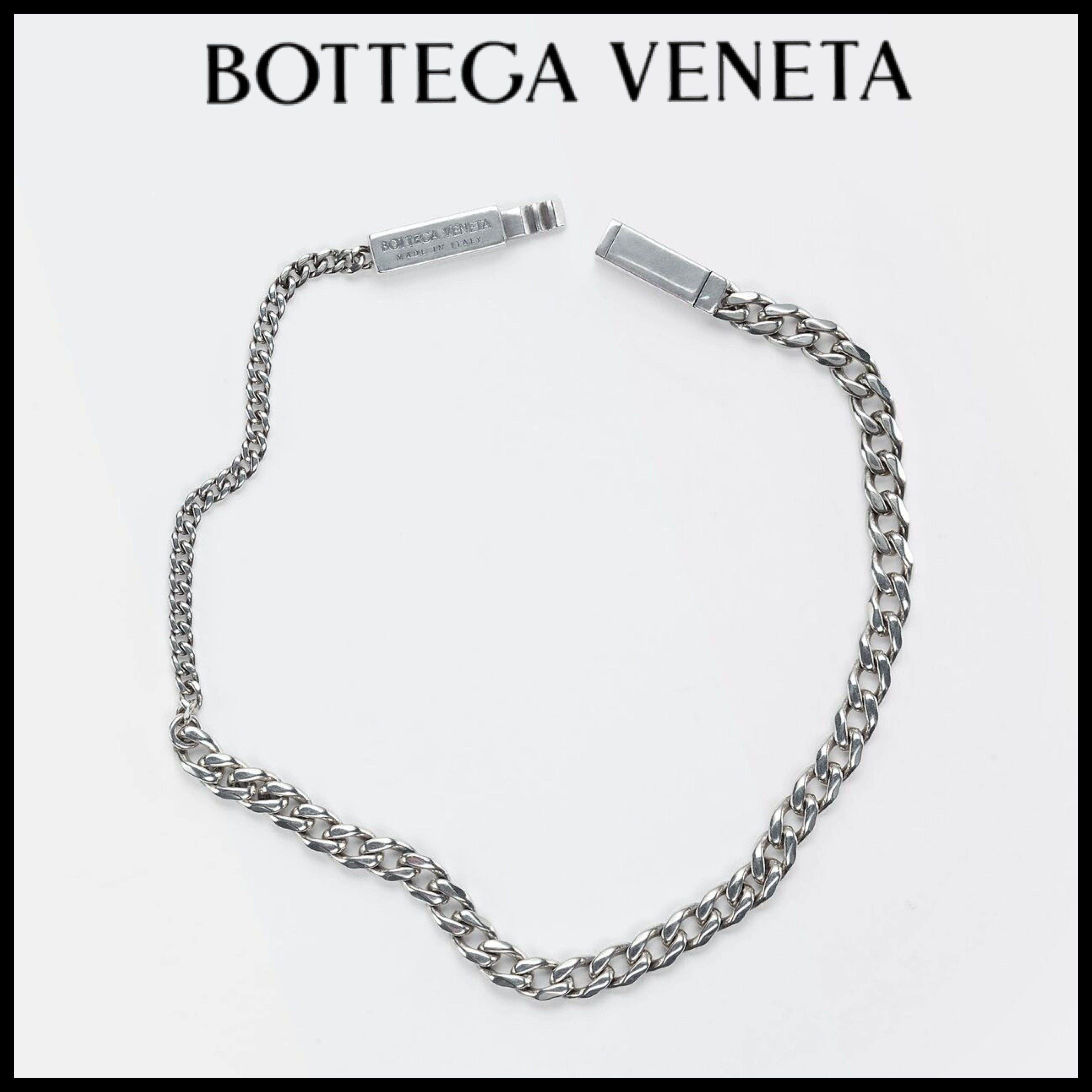 BOTTEGA VENETA☆チェーン ID ブレスレット シルバー メンズ (BOTTEGA