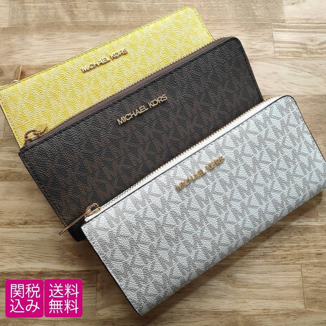 Michael kors マイケルコース☆L字ジップ レザー 長財布 (Michael Kors