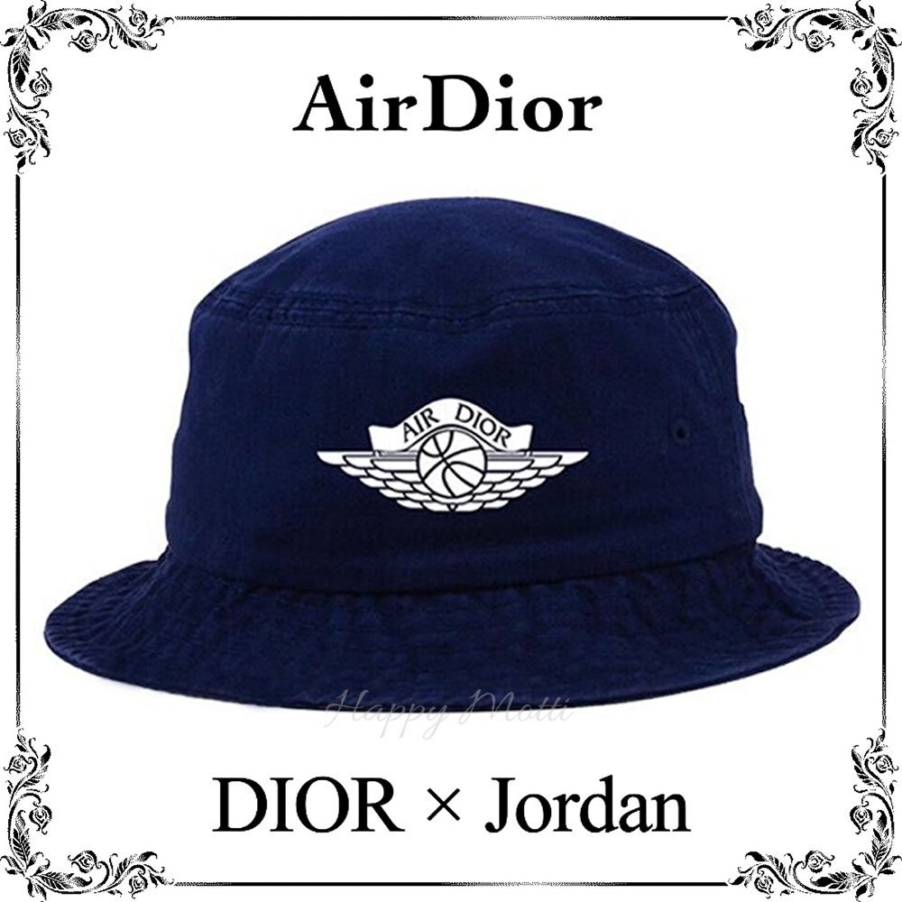 AirDior DIOR x Jordan バケットハット Navy○関税・送料無料○ (Dior
