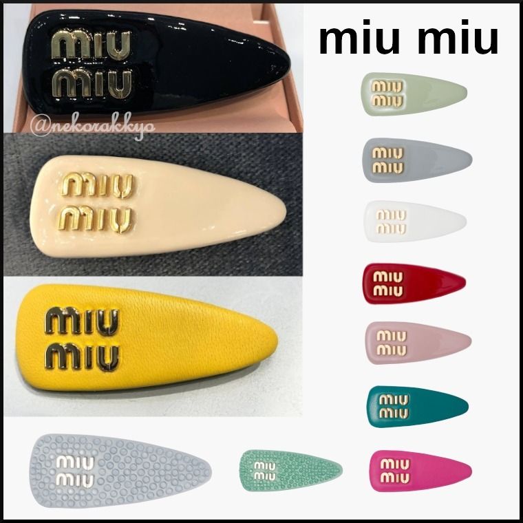 MiuMiu＊hair clip ロゴヘアクリップ＊送料込 (MiuMiu/ヘア