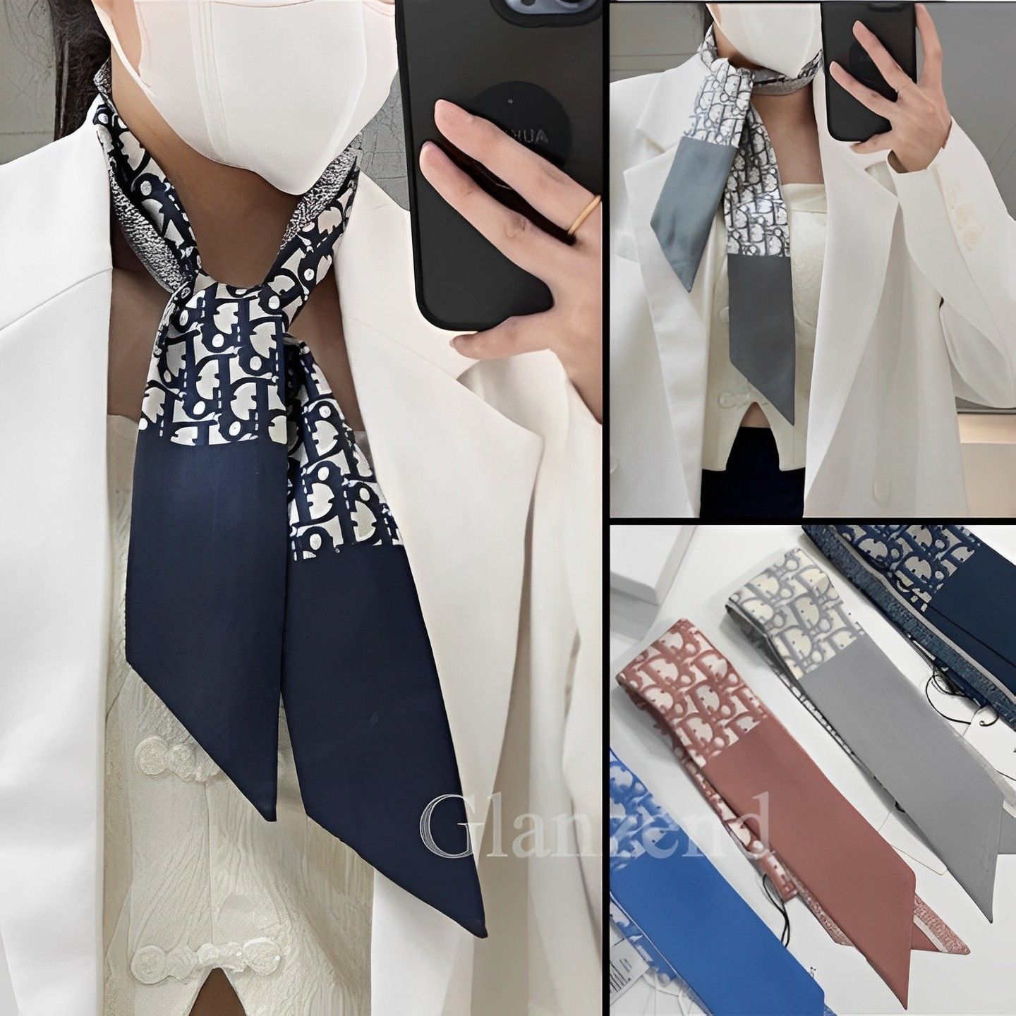 ☆大人気☆【Dior】ミッツァ スカーフ オブリーク シルクツイル (Dior