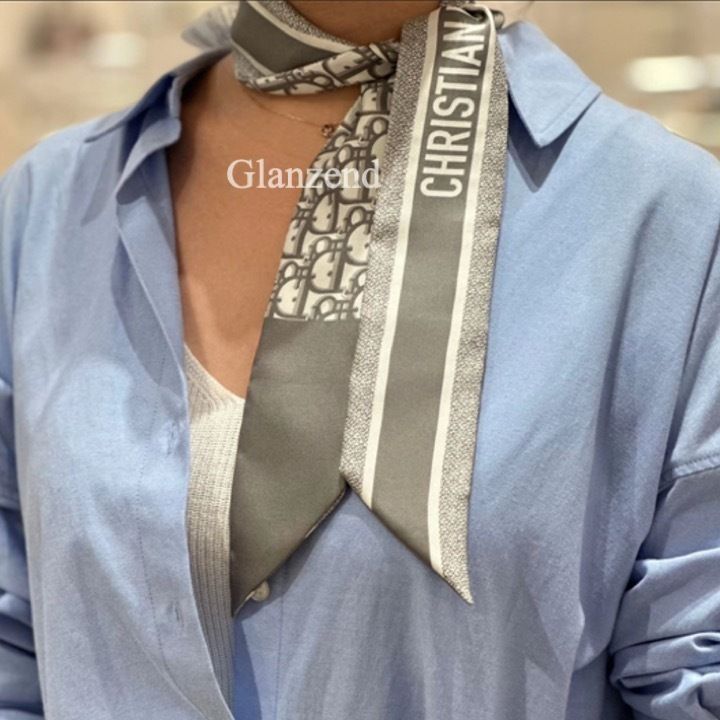 ☆大人気☆【Dior】ミッツァ スカーフ オブリーク シルクツイル (Dior