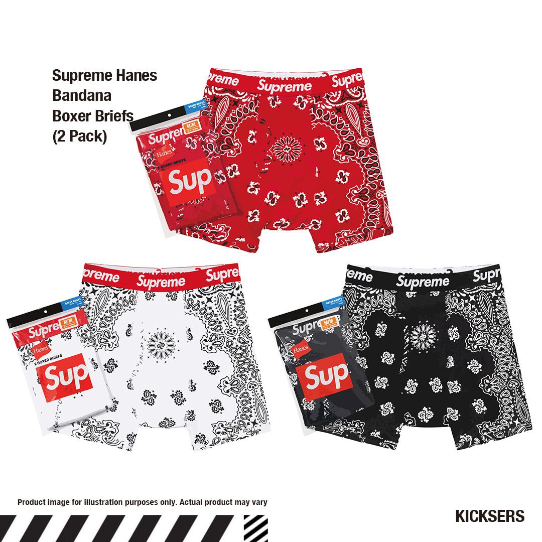 Supreme Hanes バンダナペイズリーボクサーブリーフ2枚セット