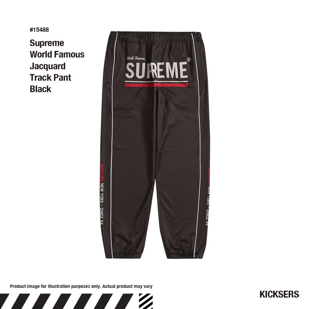 Supreme Track Pant Black ワールドフェイマストラックパンツ (Supreme