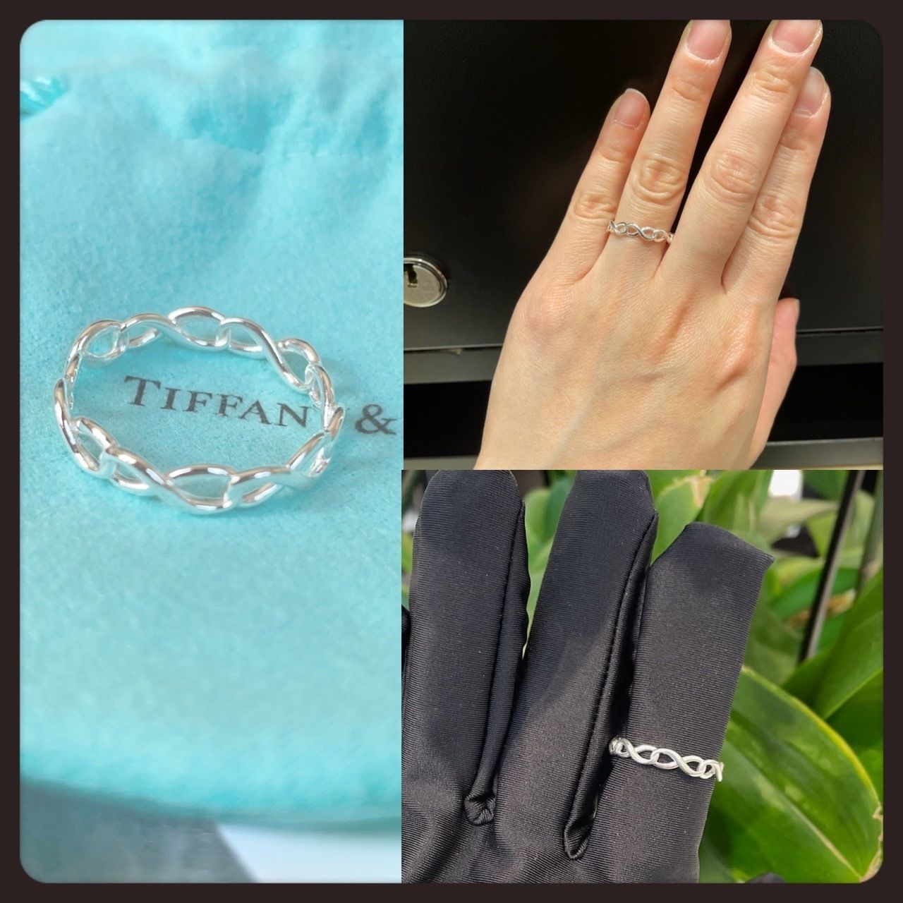 Tiffany】インフィニティ Infinity◇ナロー バンド リング (Tiffany