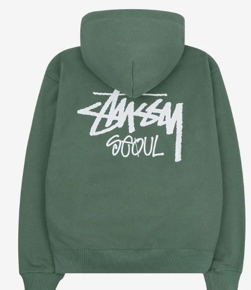 ☆【STUSSY】☆Stock Seoul Zip Hoodie Green☆パーカー☆ (STUSSY