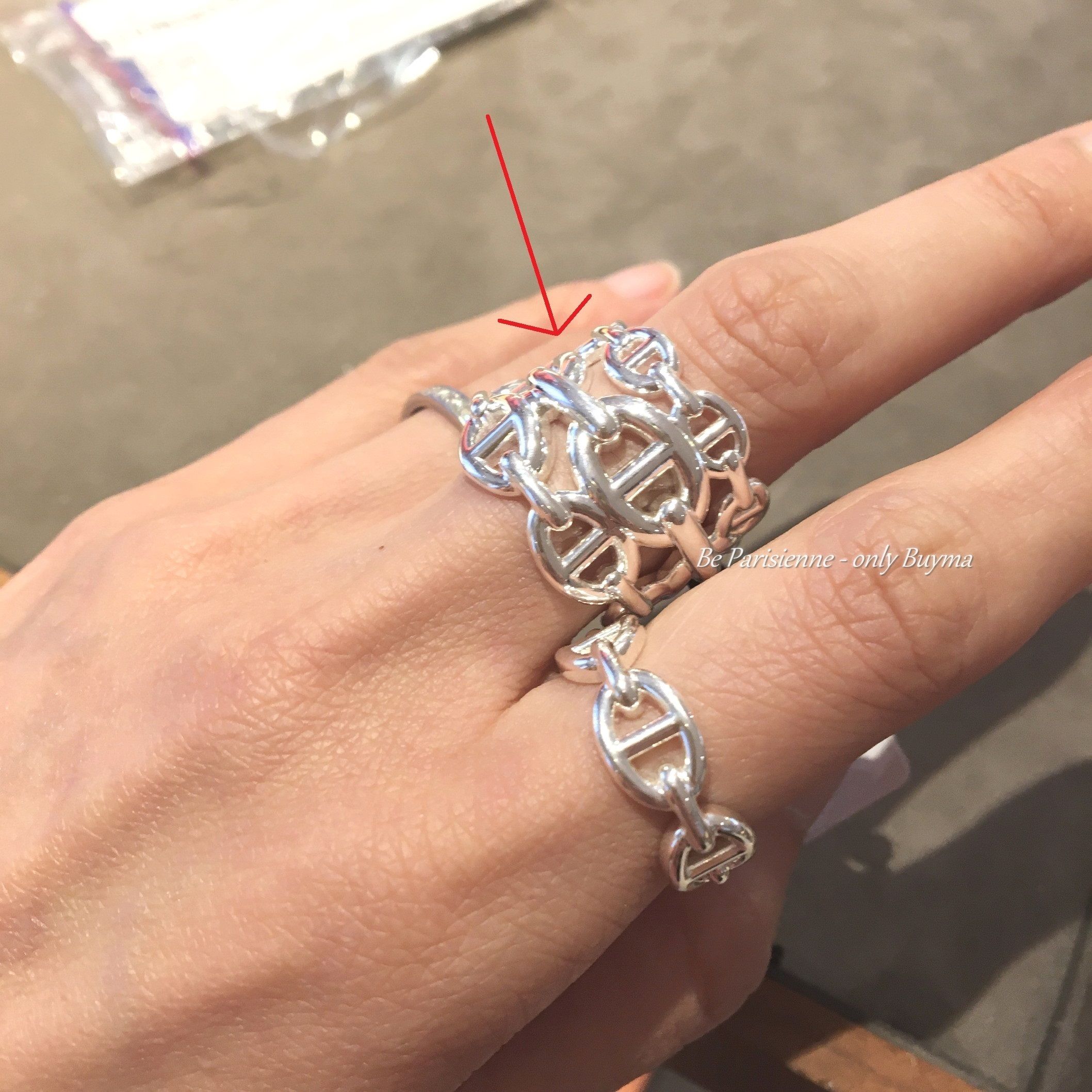 HERMES 注文殺到！リング シェーヌ・ダンクル・アンシェネ GM (HERMES