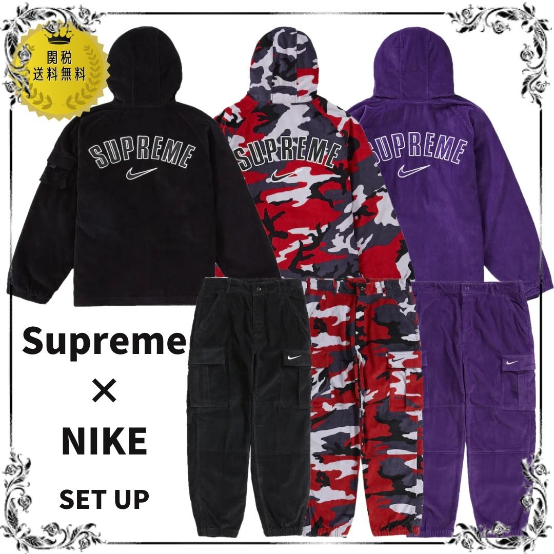 Supreme × Nike Arc Corduroy パーカー パンツ SETUP○関送無料