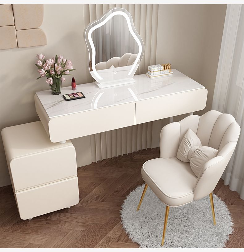 4点セット☆北欧のモダンシンプル 鏡台・ドレッサー 高級感 2色 (鏡台