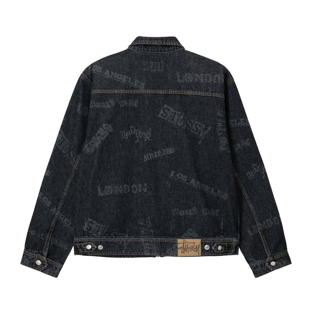 ☆送料・関税込☆Stussy☆WORLDWIDE ZIP WORK JACKET☆BLACK (STUSSY