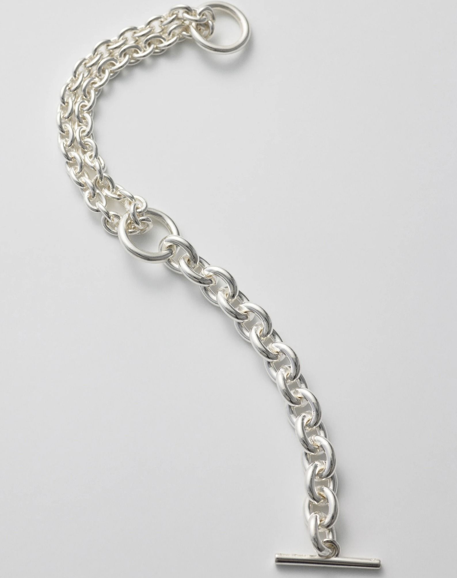 ALL BLUES☆Double thick ブレスレット シルバー【関税送料込】 (All