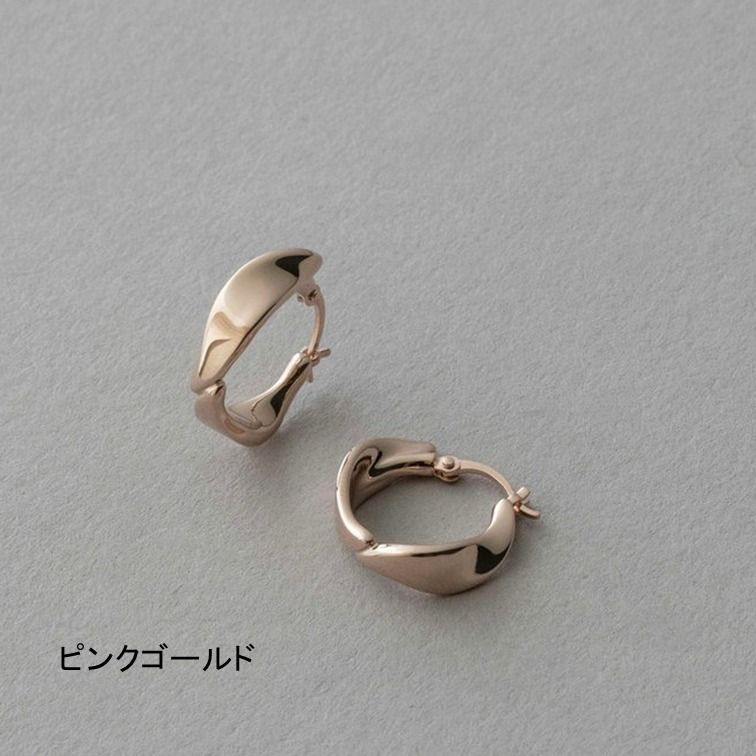 ete エテ ピアス フープ ミストピンクゴールド ギフト☆国内発送