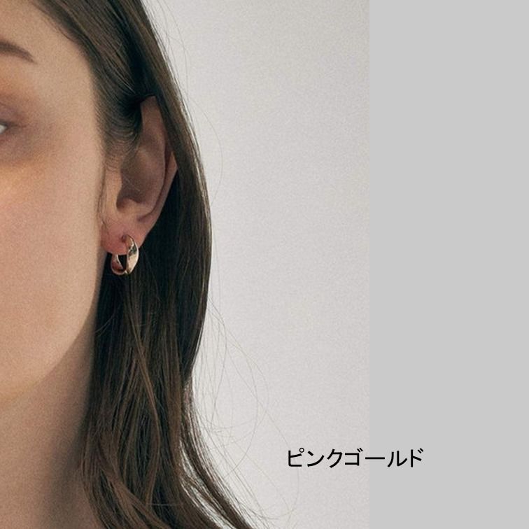 ete エテ ピアス フープ ミストピンクゴールド ギフト☆国内発送