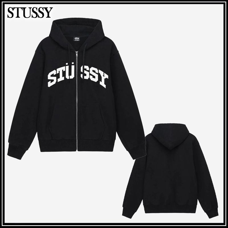 ☆STUSSY☆BLOCK SPORT ZIP HOODIE フーディ☆追跡可 (STUSSY/パーカー