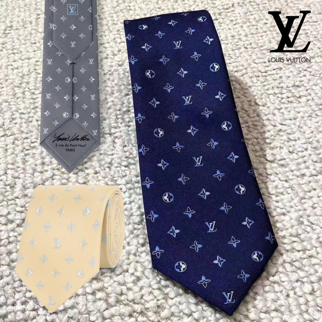 スーツの着こなしの幅を広げられる☆】ルイヴィトン ネクタイ (Louis