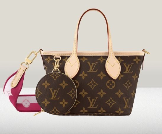 希少 ヴィトン ネヴァーフル BB ミニバッグ ピンク ベージュ (Louis