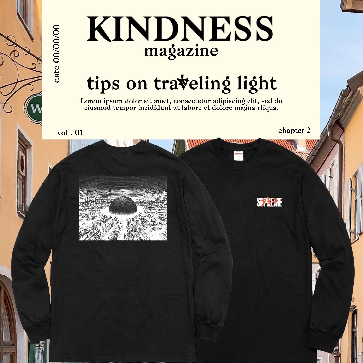 ☆Supreme×アキラコラボ!!☆AKIRA☆ ロンT 長袖 ネオトウキョウ