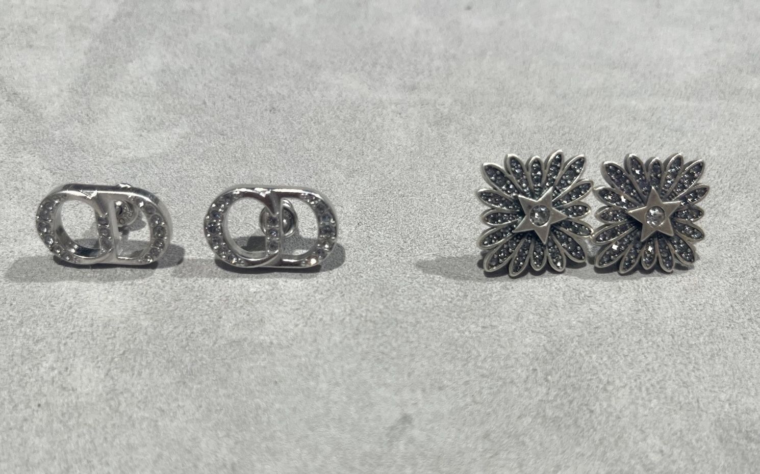 24SS】DIOR CD ICON ロゴ ピアス スターリングシルバー (Dior/ピアス