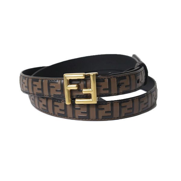 FENDI フェンディ ベルト FF柄 FFバックル レザー 本革 国内発送