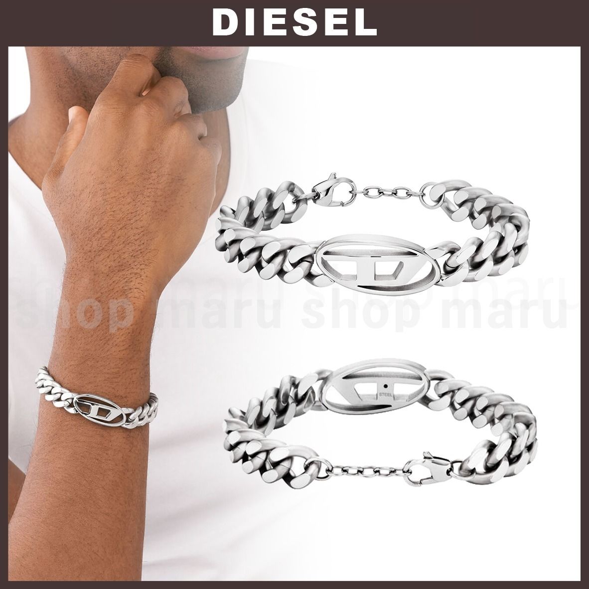DIESEL◇DX1432チェーン ブレスレット (DIESEL/ブレスレット