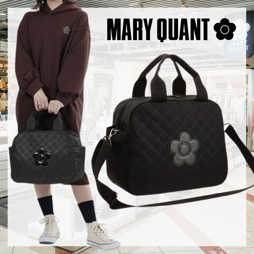 MARY QUANT* ピンソニックキルトデイジー ライトボストン 送料込 (MARY