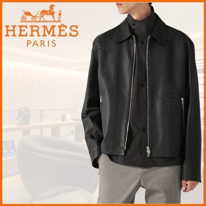 HERMES レザージャケット (HERMES/レザージャケット) H363440HE0244