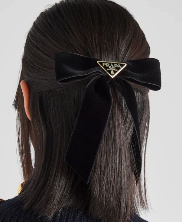 PRADA☆ベロアリボンバレッタ (PRADA/ヘアアクセサリー