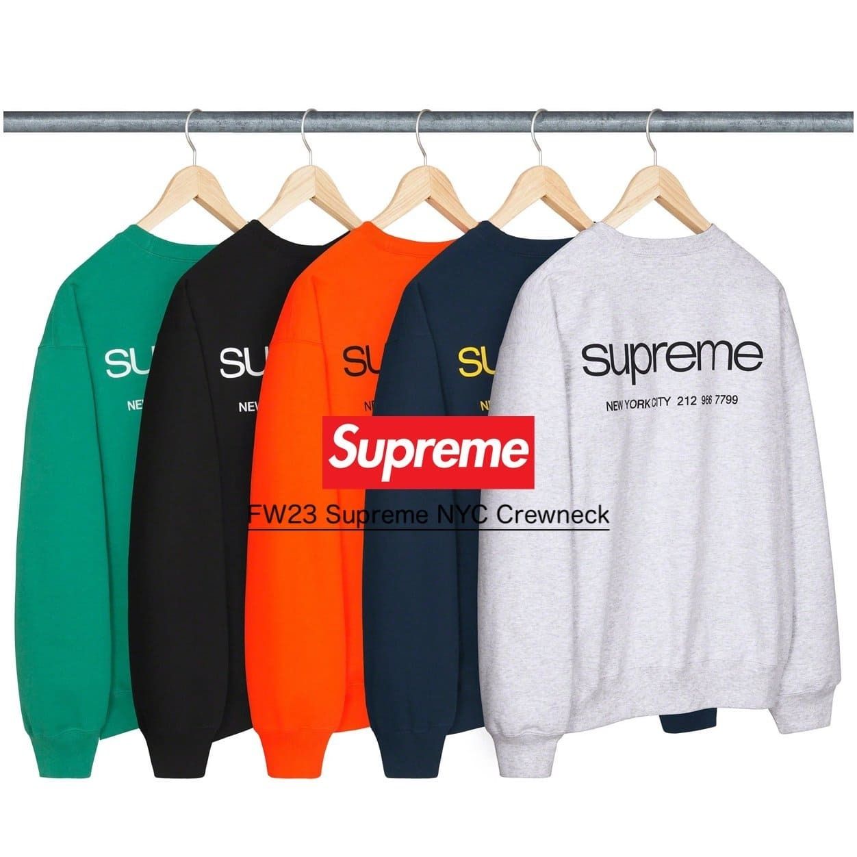 FW23 Supreme NYC Crewneck - クルーネック スウェット (Supreme