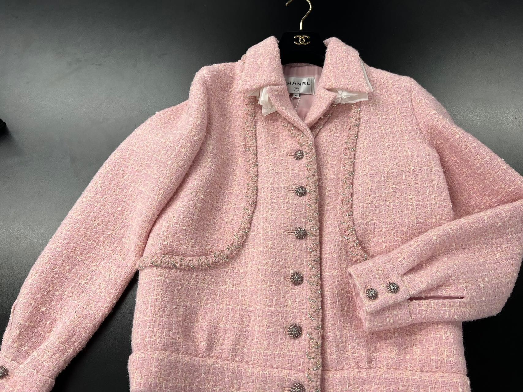 CHANEL】23K ヘビロテ決定☆シャネル ピンクジャケット (CHANEL