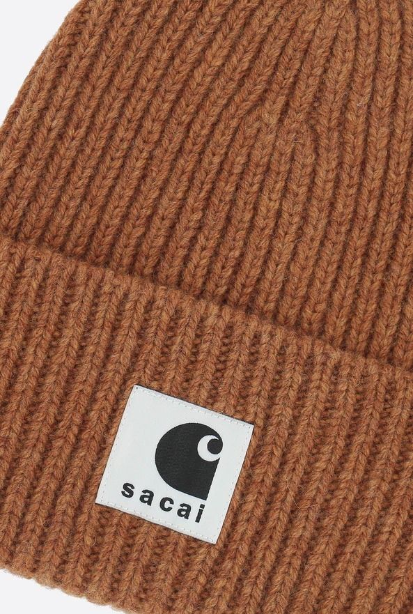 関税・送料込 SACAI×Carhartt Ribbed-Knit ニット帽 (sacai/ニット
