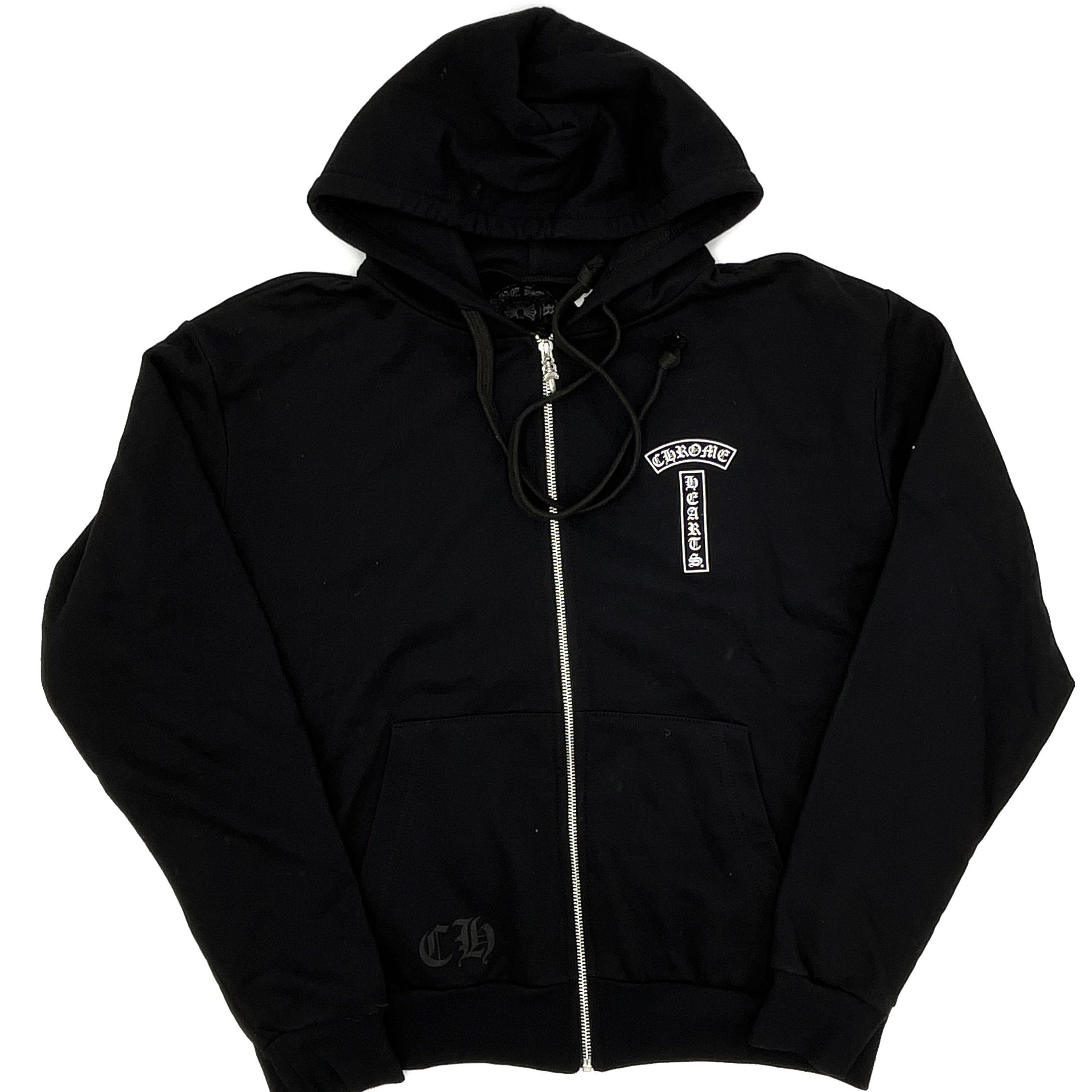 関税込 Chrome Hearts T-Bar USA Zip Up Hoodie フーディ (CHROME